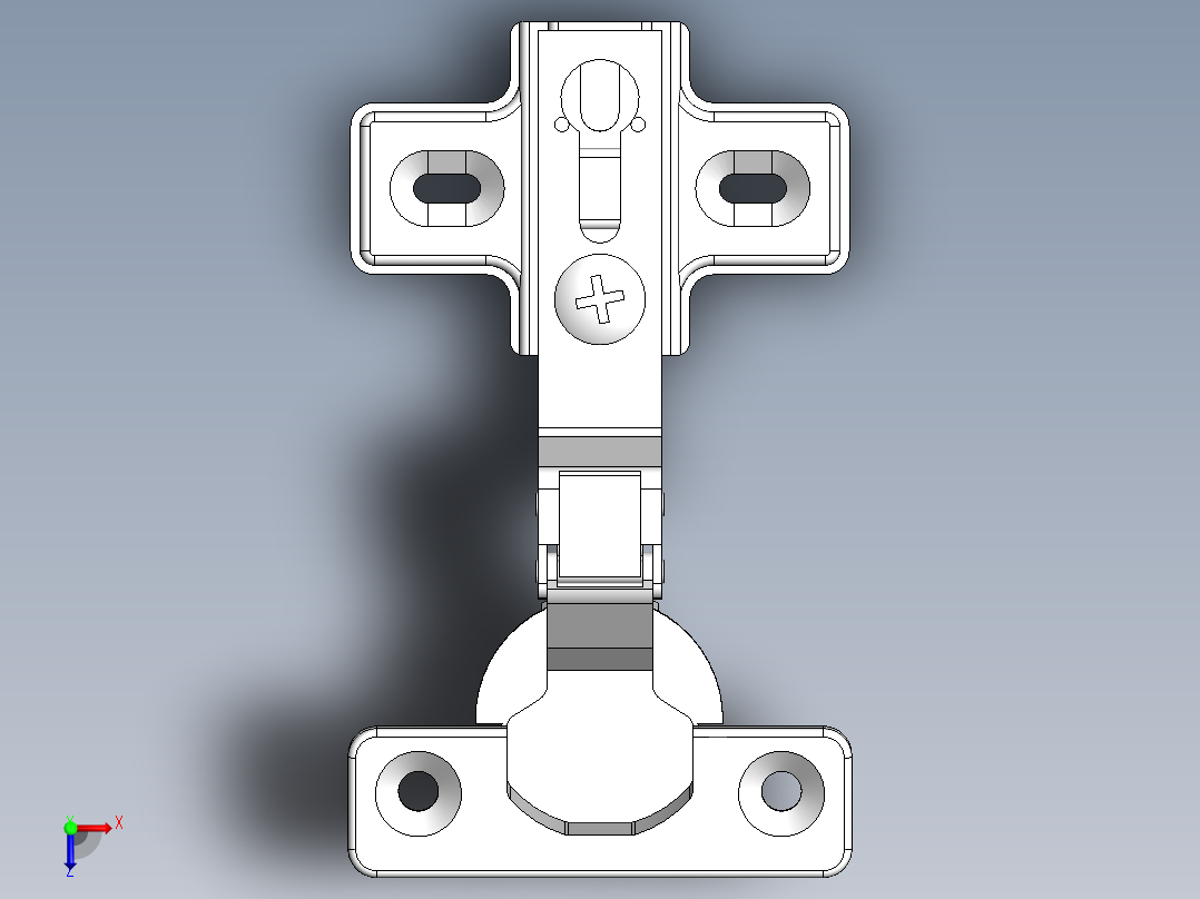 铰链、-铰链concealed-hinge俯视图