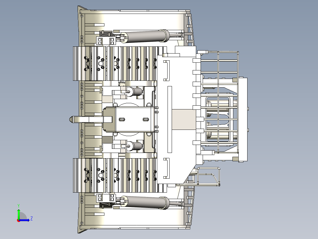 卡特彼勒D11推土机1：10模型左视图