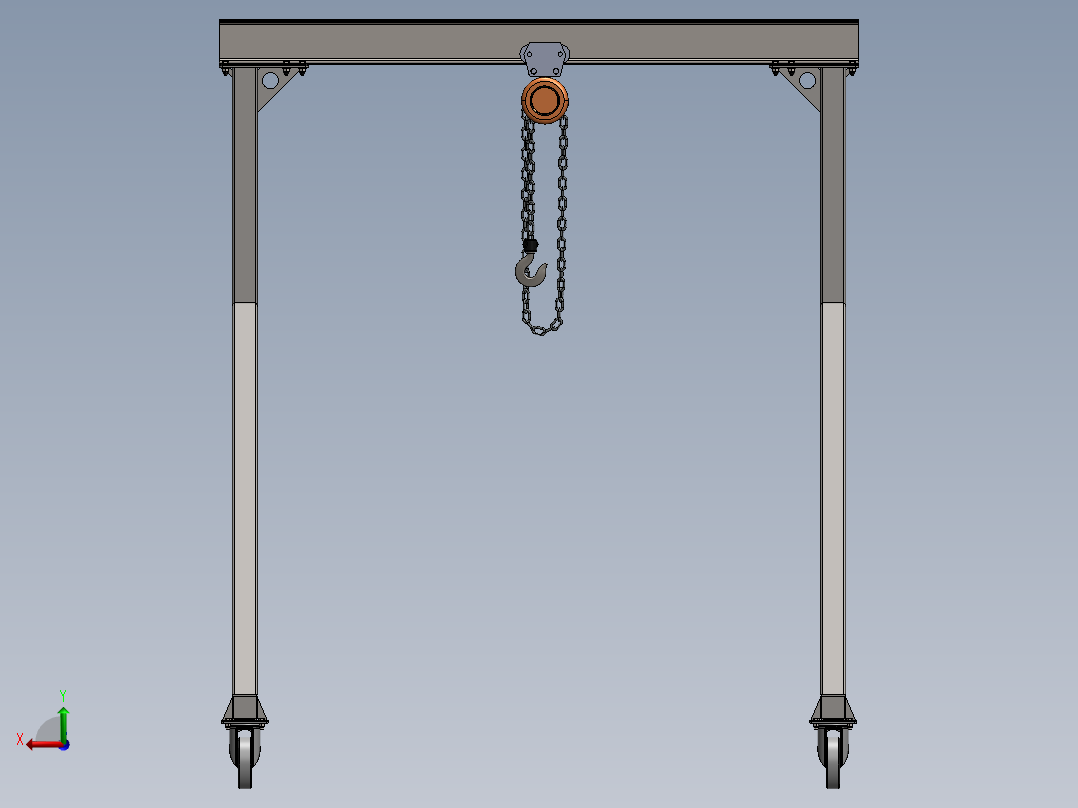 龙门架(23)后视图