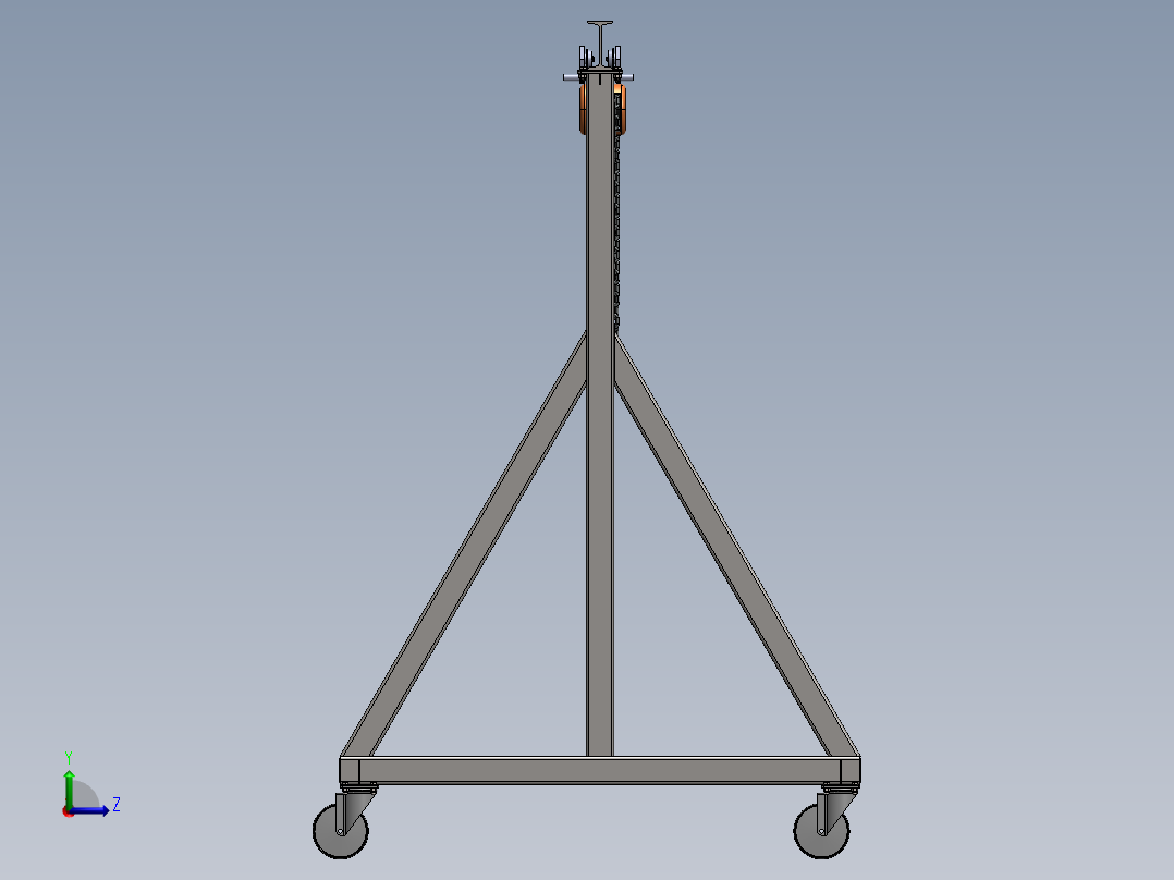 龙门架(23)左视图
