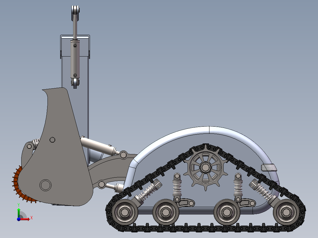 道路除冰机前视图