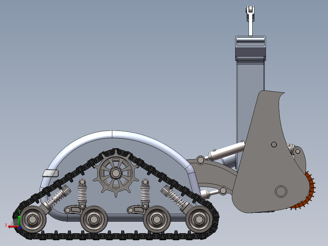 道路除冰机后视图