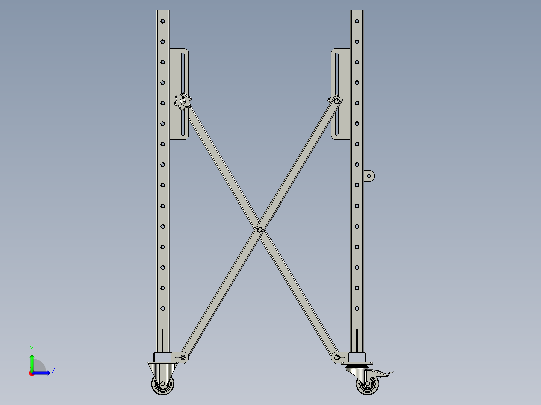 B2004586-玻璃运输推车（双面）左视图
