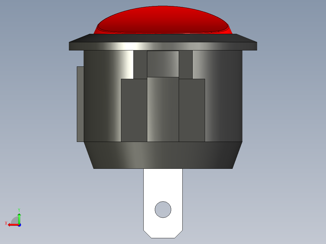 船型开关KCD(Φ20)后视图