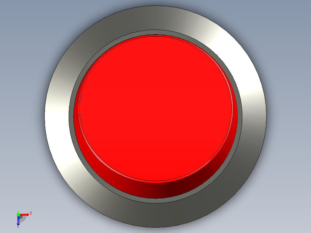 船型开关KCD(Φ20)俯视图