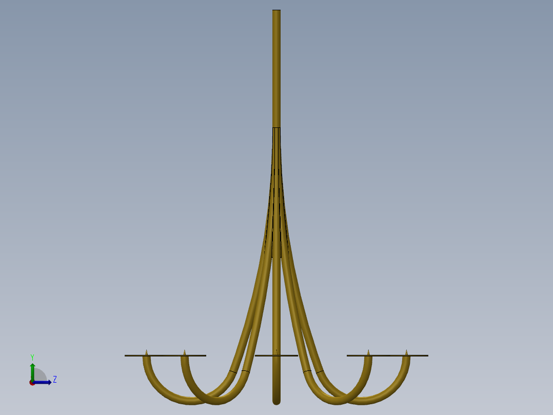吊灯左视图