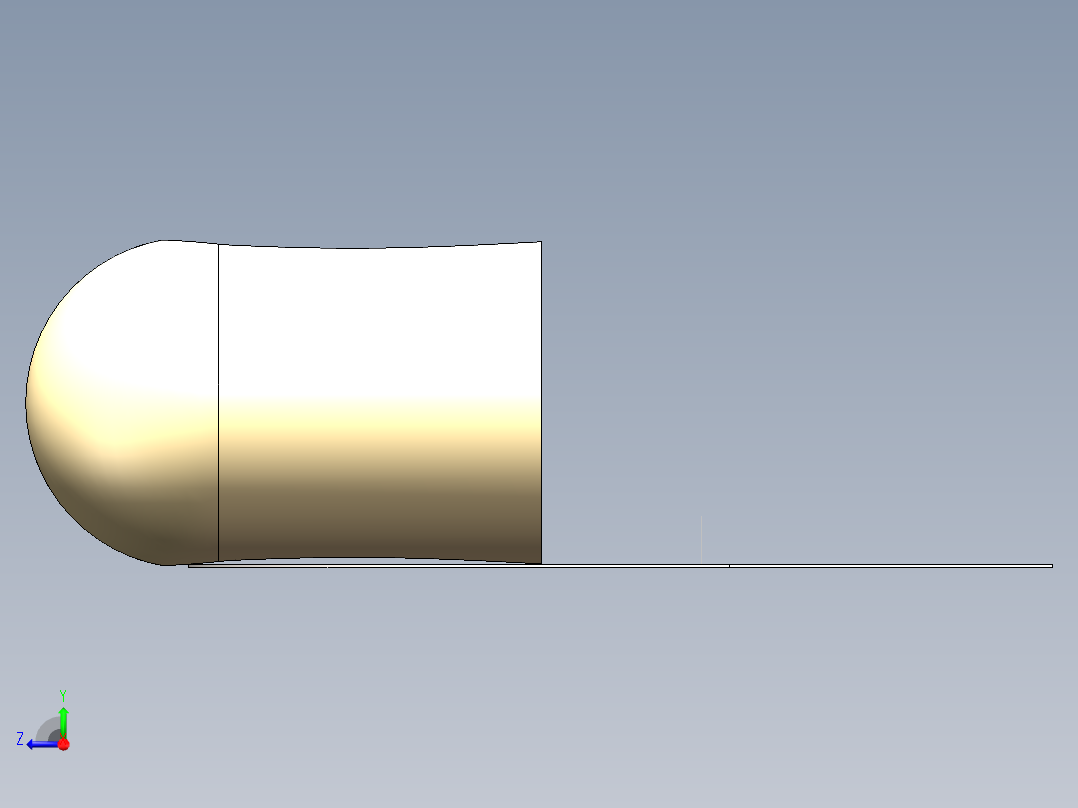 钣金包角右视图