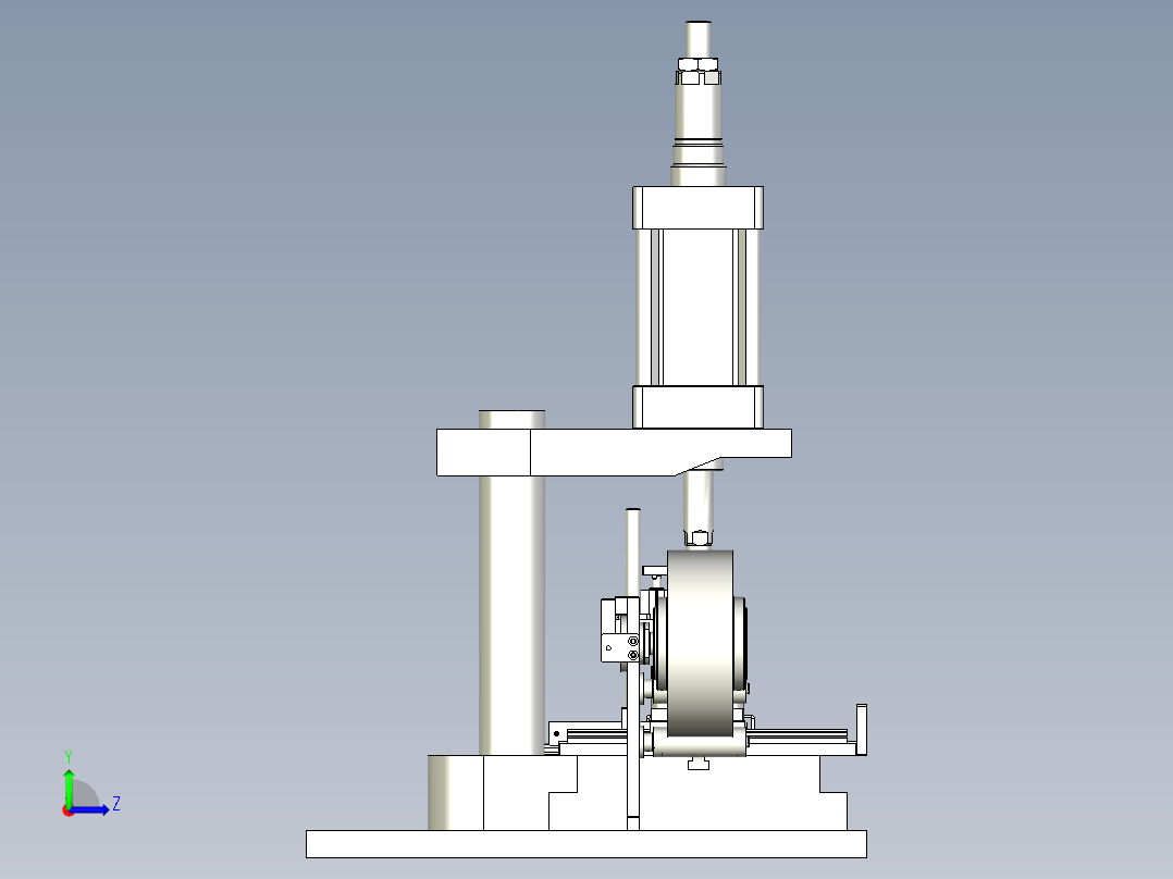 真空吸盘自动贴膜机左视图