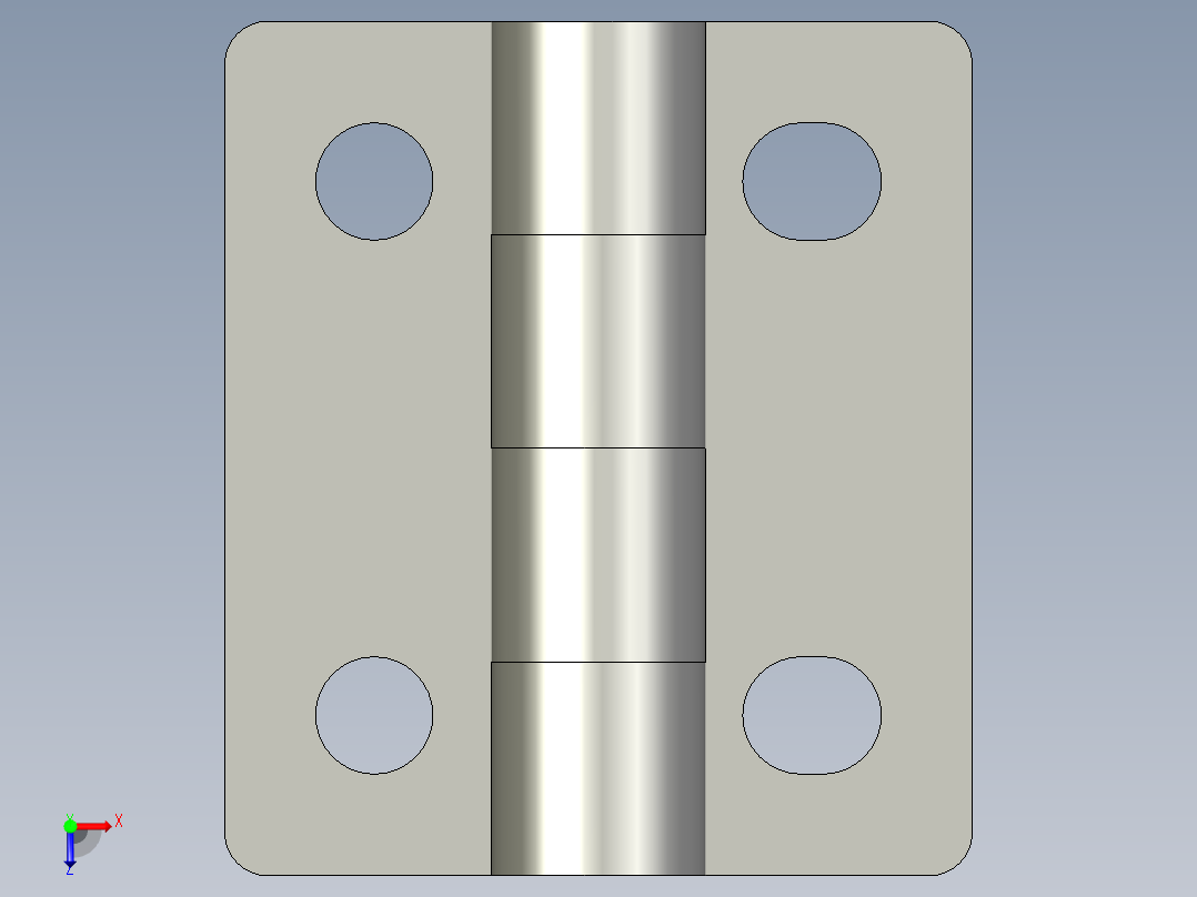 合页HGVZA-A35俯视图