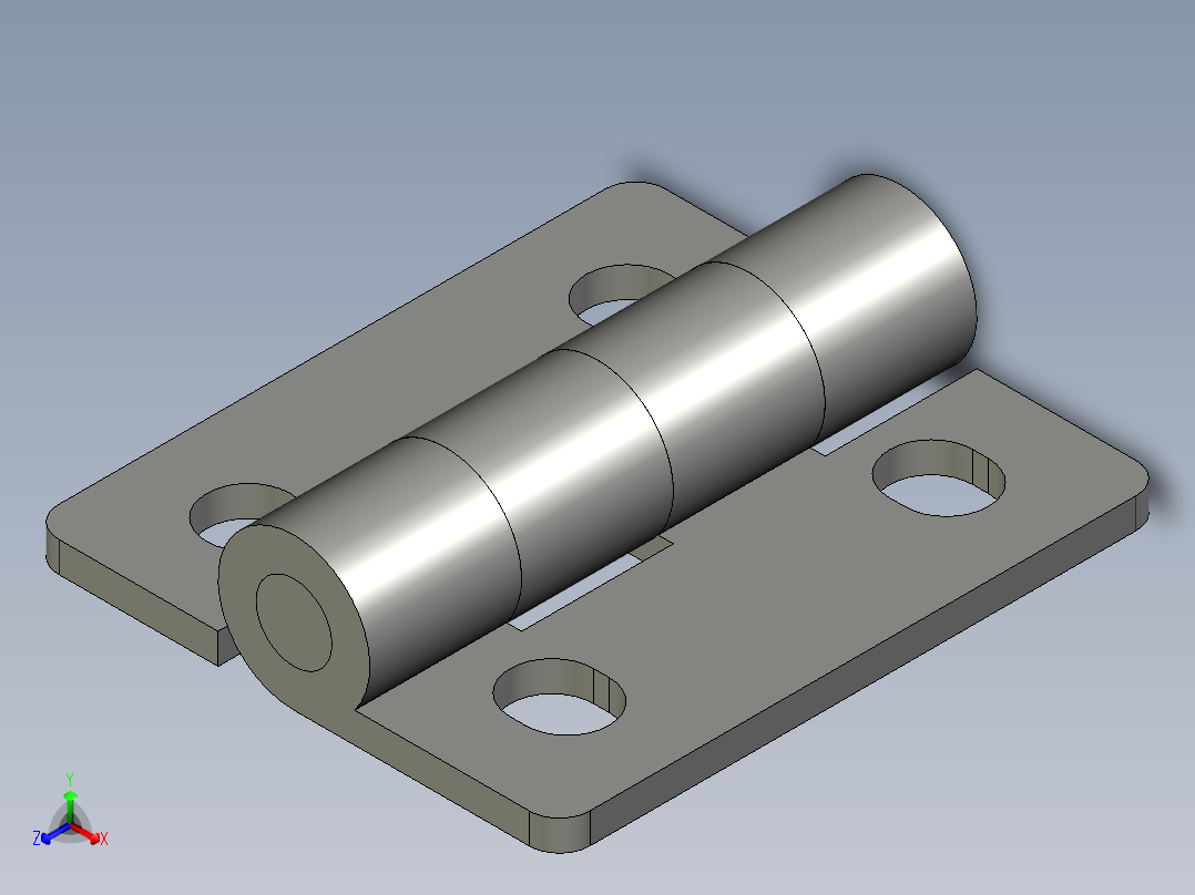 合页HGVZA-A35正等轴测图