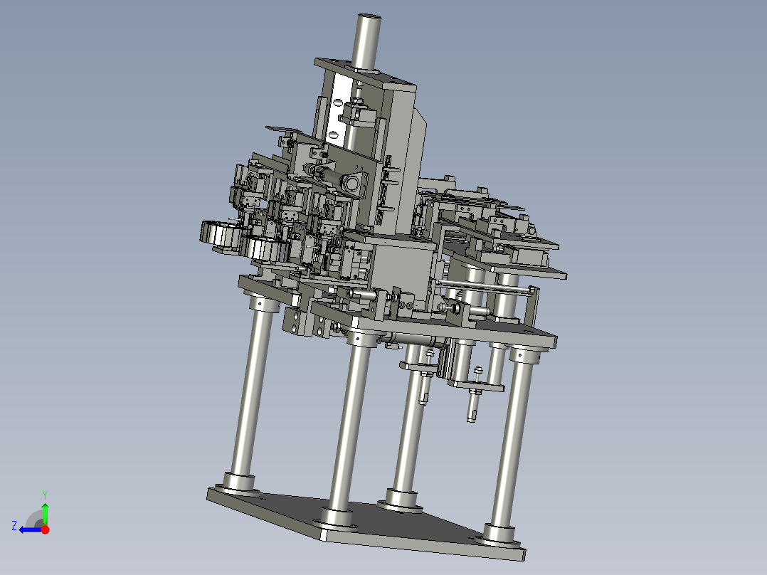 绝缘块定位预压机构右视图