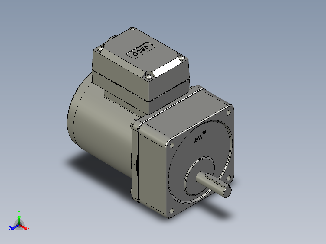 LXYC-BOSS精研标准电机80YT25GV22+80GK18H-ccd正等轴测图