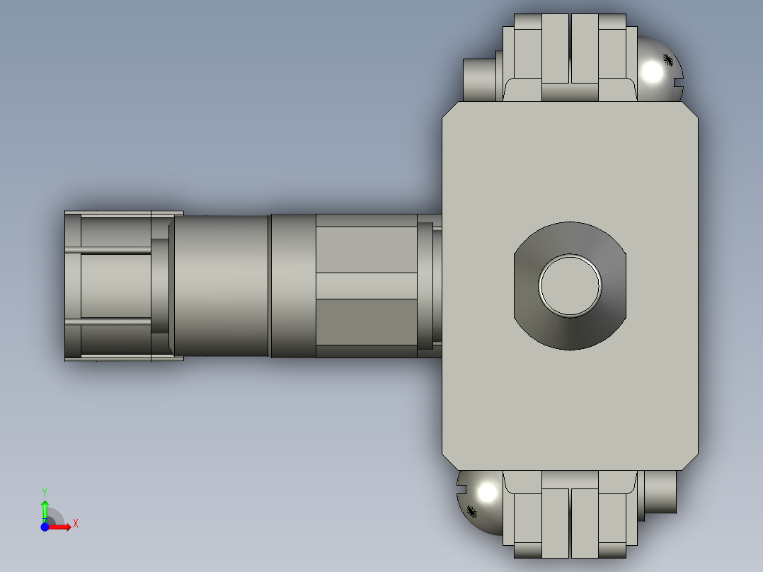 水平定位测件组件GRX前视图