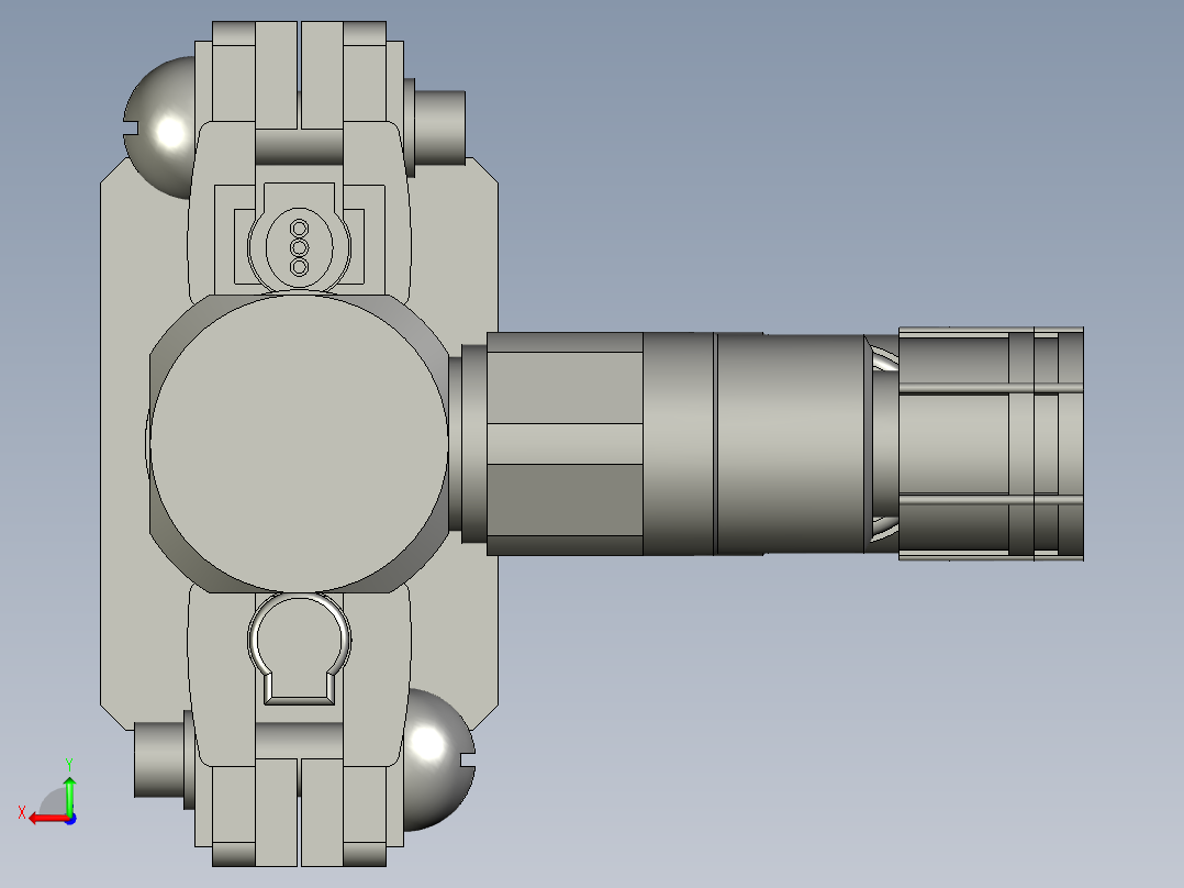 水平定位测件组件GRX后视图