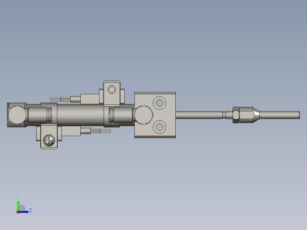 水平定位测件组件GRX左视图