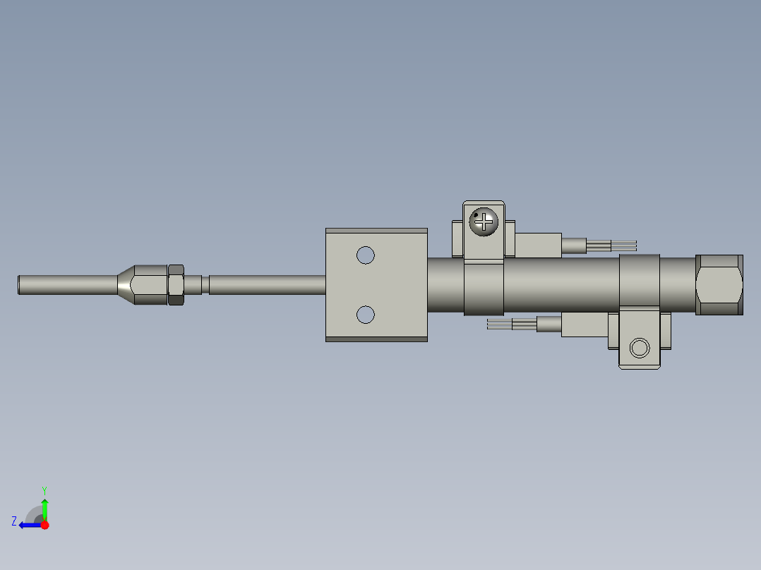 水平定位测件组件GRX右视图
