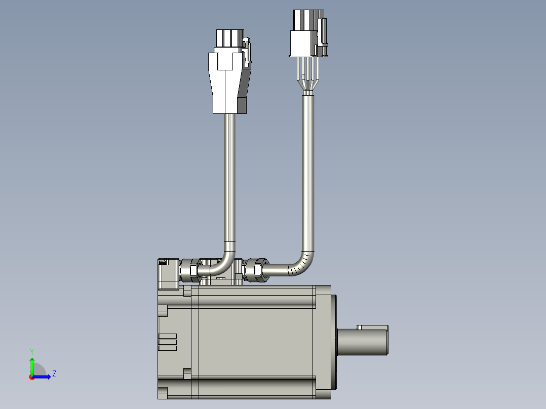汇川_伺服电机_ms1h1-40b30cb-a331z-s_4左视图
