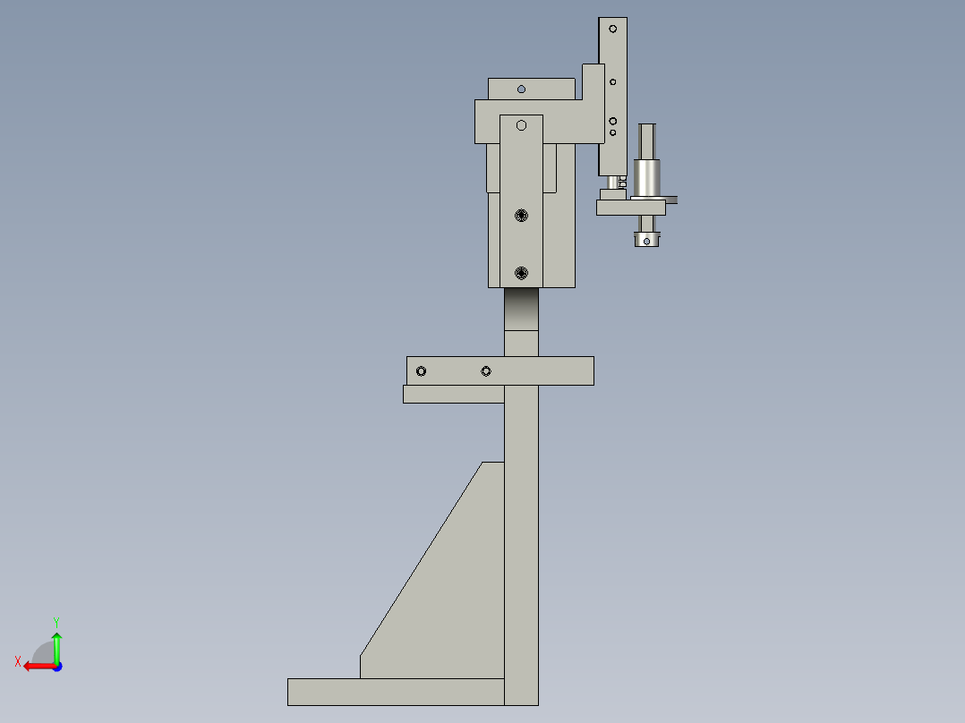 运料装配体后视图