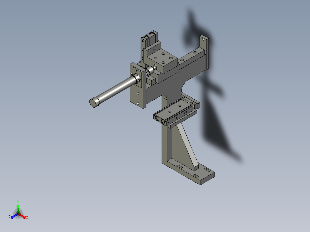 运料装配体正等轴测图