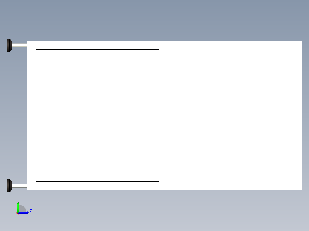 电池金属帽自动化装配设备左视图