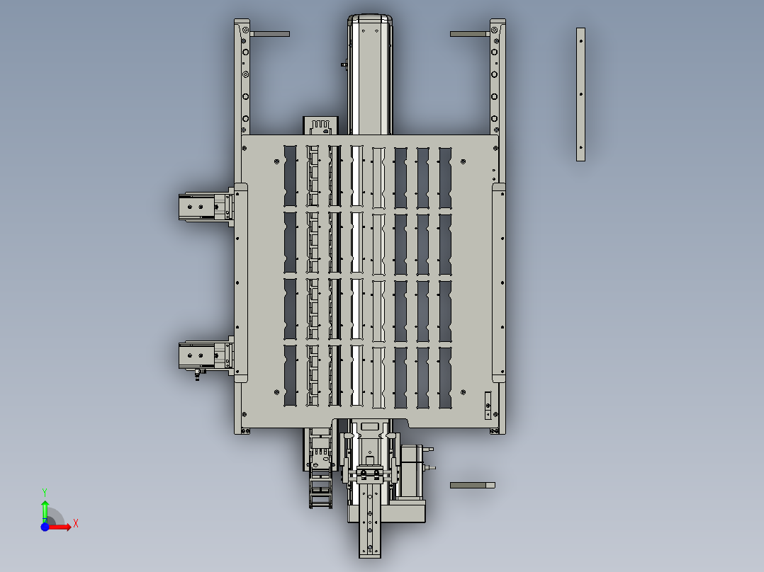 出料台装配前视图