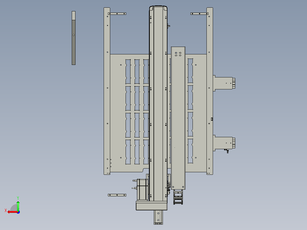 出料台装配后视图