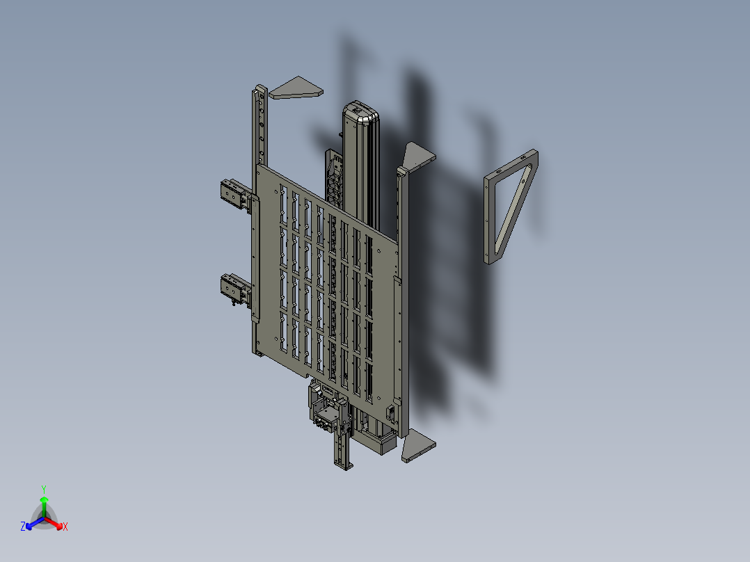 出料台装配正等轴测图