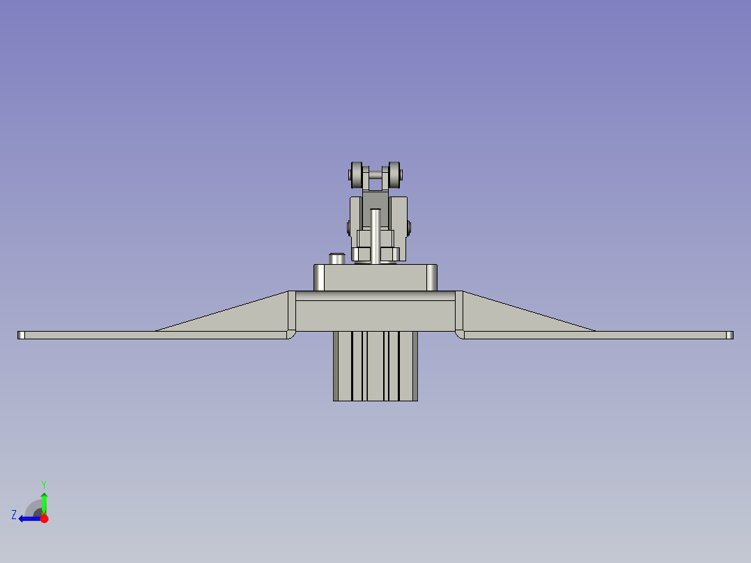 倍速链线体阻挡组件右视图