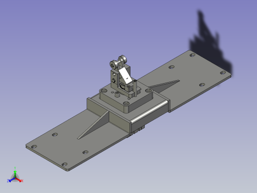 倍速链线体阻挡组件正等轴测缩略图