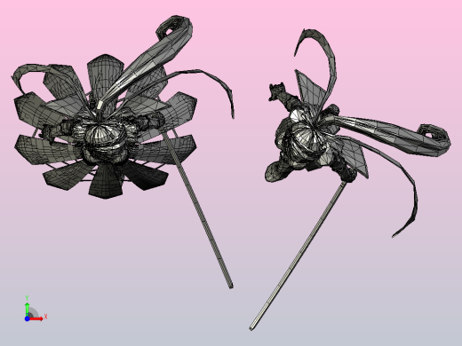 3D打印女战士前视缩略图