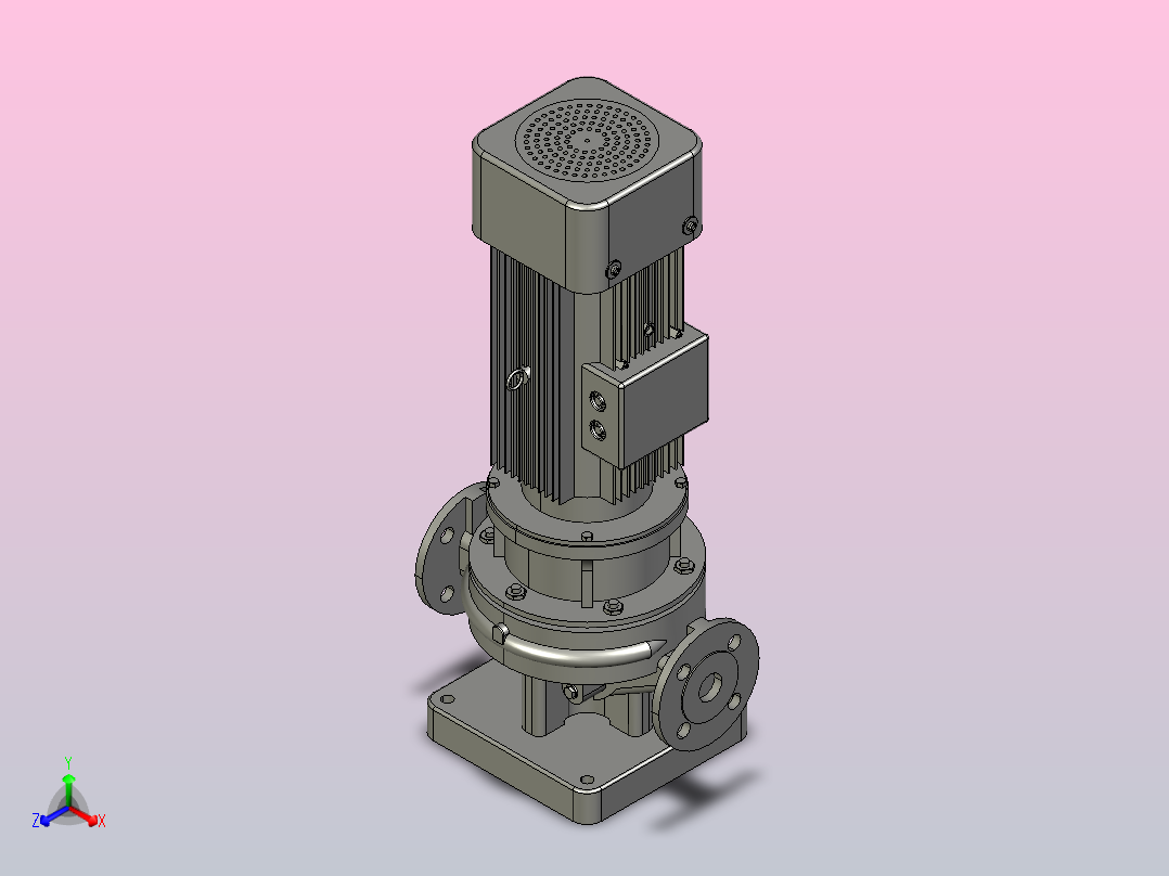 SLG32-2级立式管道泵(133-200)[SLG32-159]主视图