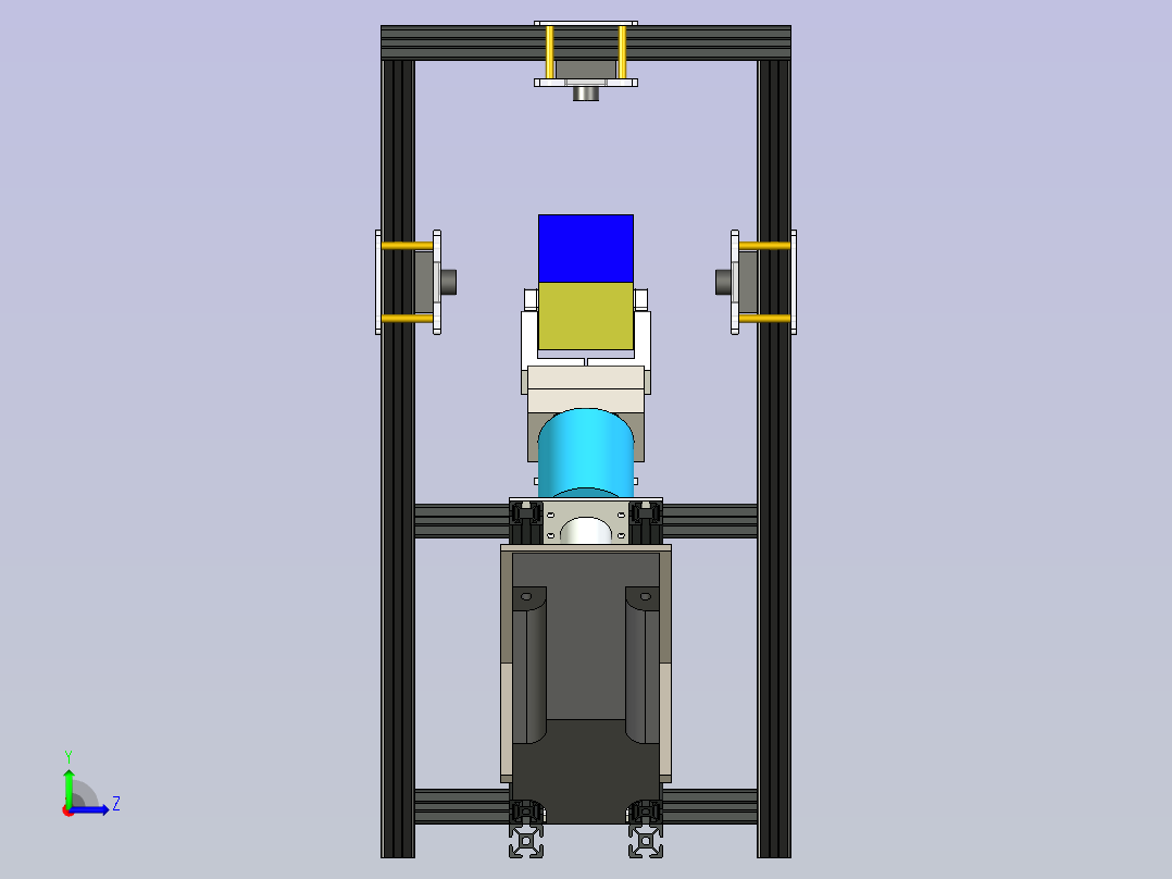 解魔方机器人左视图