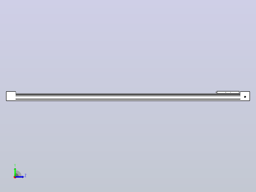 带式直线轴半闭式TPA-ONB-60-140-L1650-DR-J60-N3左视图