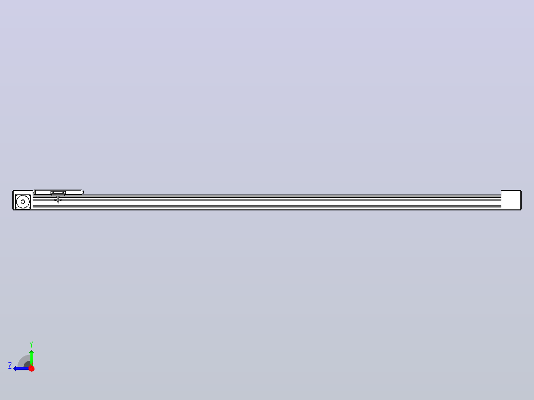 带式直线轴半闭式TPA-ONB-60-140-L1650-DR-J60-N3右视图