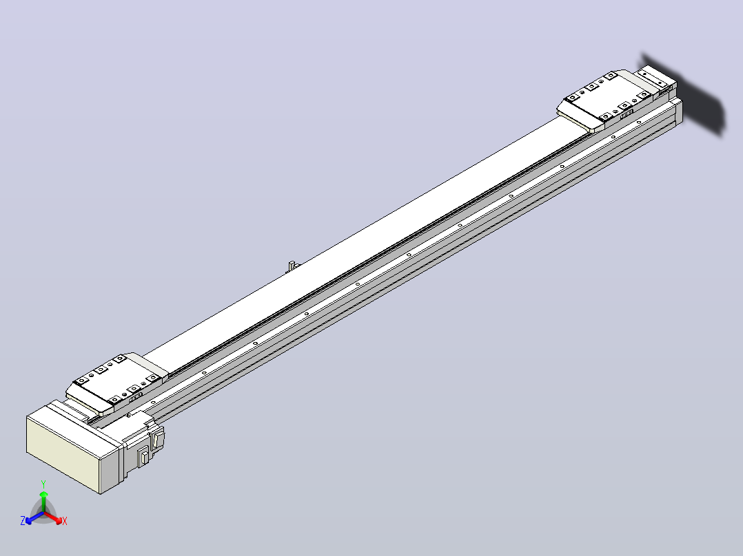 滚珠丝杠线性轴TPA-GCRS-80-1610C-L375-ML-M20-N3主视图