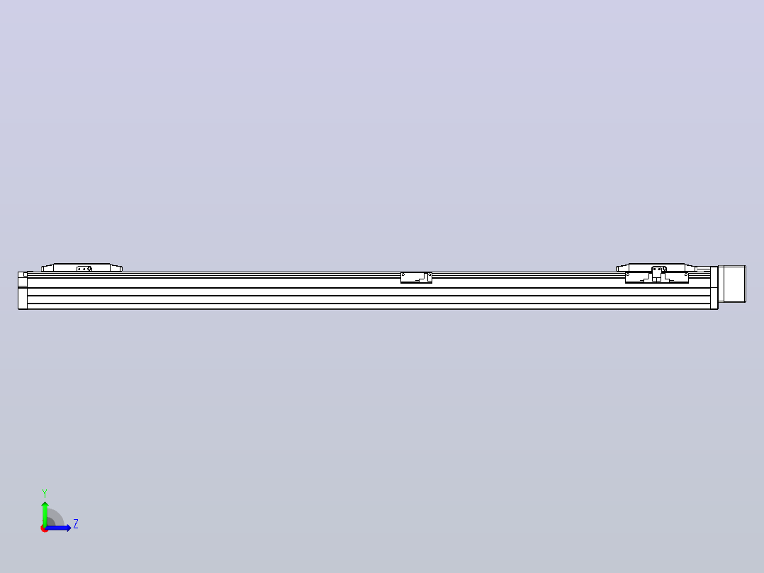 滚珠丝杠线性轴TPA-GCRS-80-1610C-L375-ML-M20-N3左视图