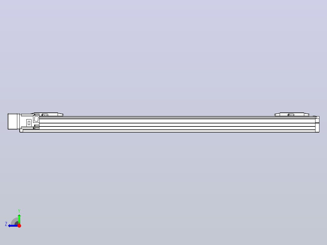滚珠丝杠线性轴TPA-GCRS-80-1610C-L375-ML-M20-N3右视图
