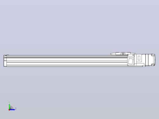 滚珠丝杠直线轴内置导轨TPA-GCR-40-1210C-L350-MR-M10-N3左视缩略图