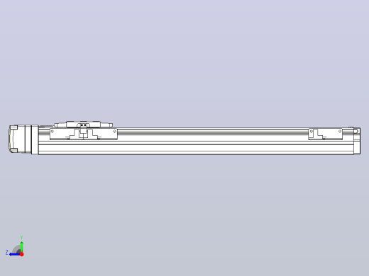 滚珠丝杠直线轴内置导轨TPA-GCR-40-1210C-L350-MR-M10-N3右视缩略图