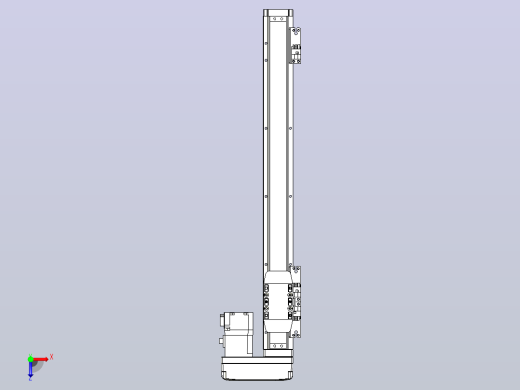 滚珠丝杠直线轴内置导轨TPA-GCR-40-1210C-L350-MR-M10-N3俯视缩略图