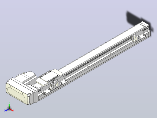 滚珠丝杠直线轴内置导轨TPA-GCR-40-1210C-L350-MR-M10-N3正等轴测缩略图