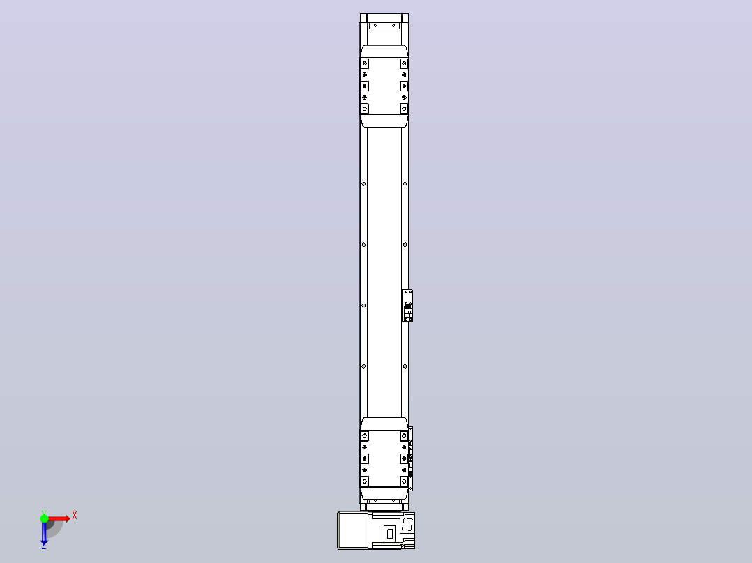 皮带直线轴双滑块型TPA-GCBS-80-P60-L225-LU-M20-N3俯视图