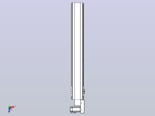 皮带直线轴半封闭可选导轨TPA-HNB-140D-120-L850-MR-Y-P40-N3俯视缩略图