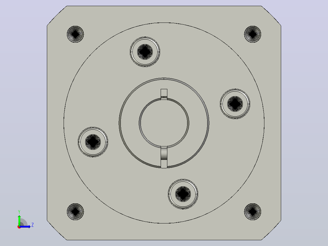 间隙减速器gearbox_gbx060032k_gbk_060_070_2_f左视图