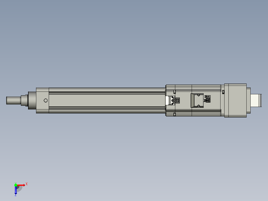 轻载电动缸TPA-ESR50-1610C-L300-MR-CA-W-P40-C3俯视图