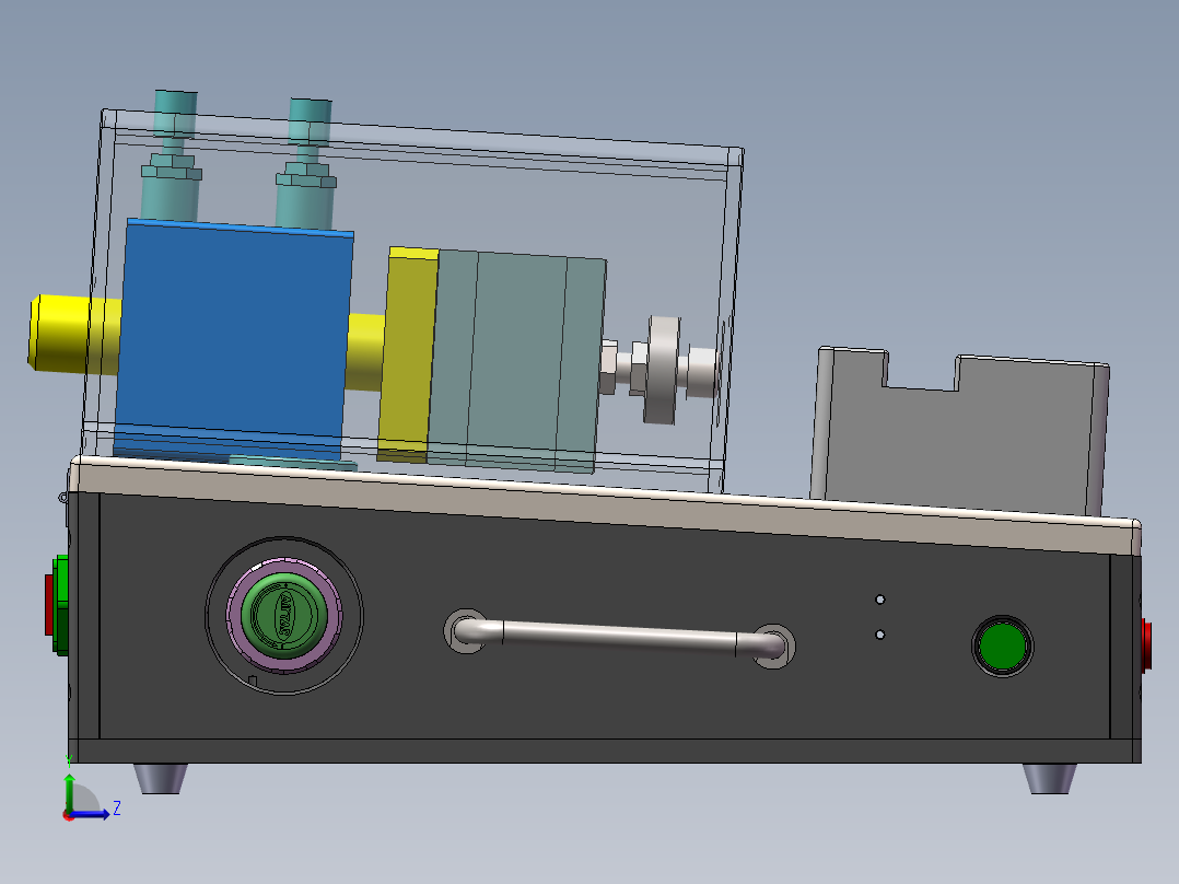 气动冲压治具左视图