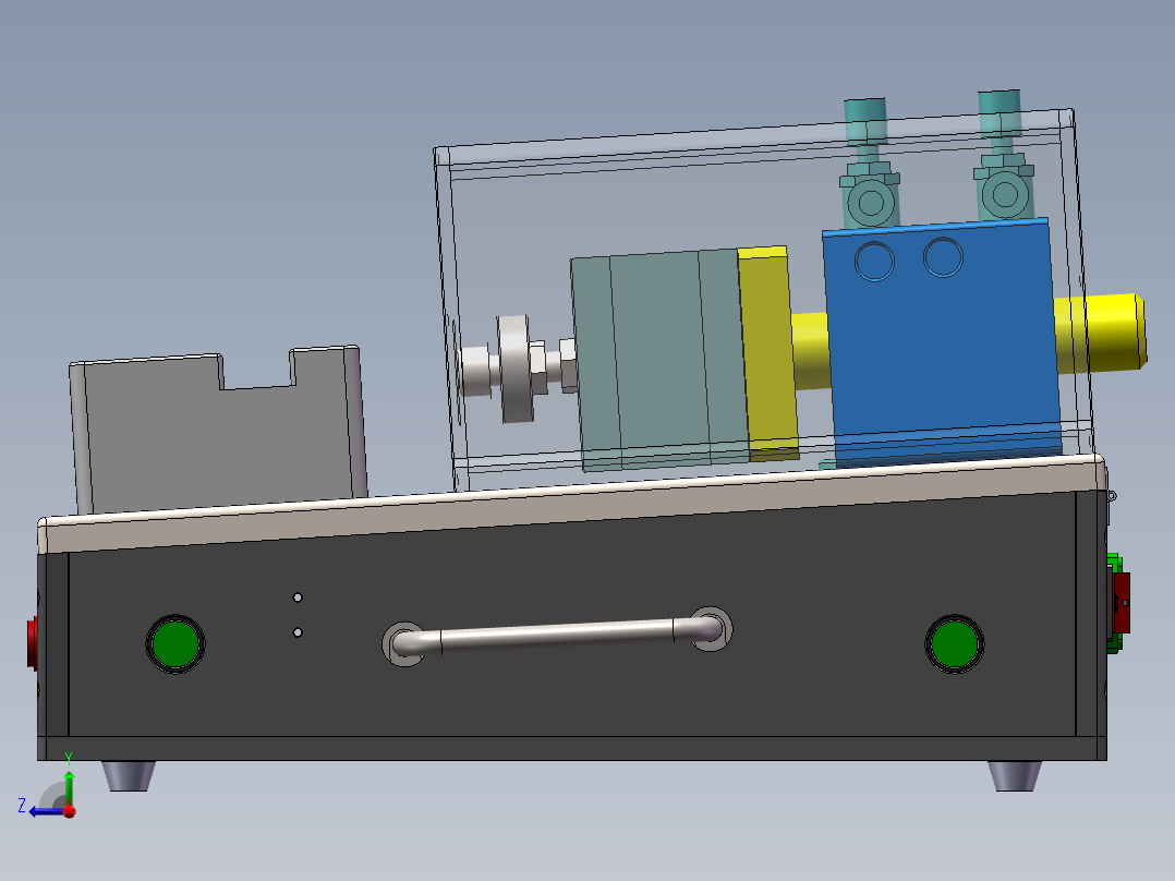 气动冲压治具右视图