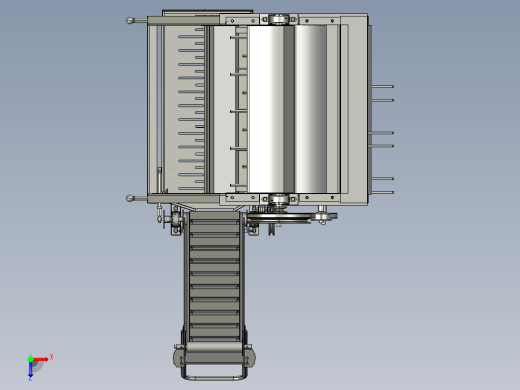 花生摘果机3D模型俯视缩略图