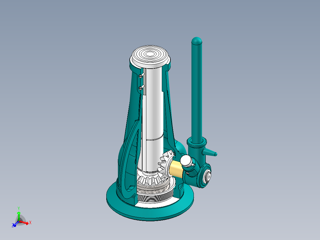 螺旋千斤顶主视图