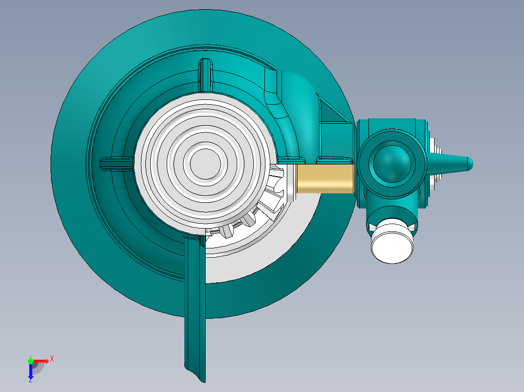 螺旋千斤顶俯视图